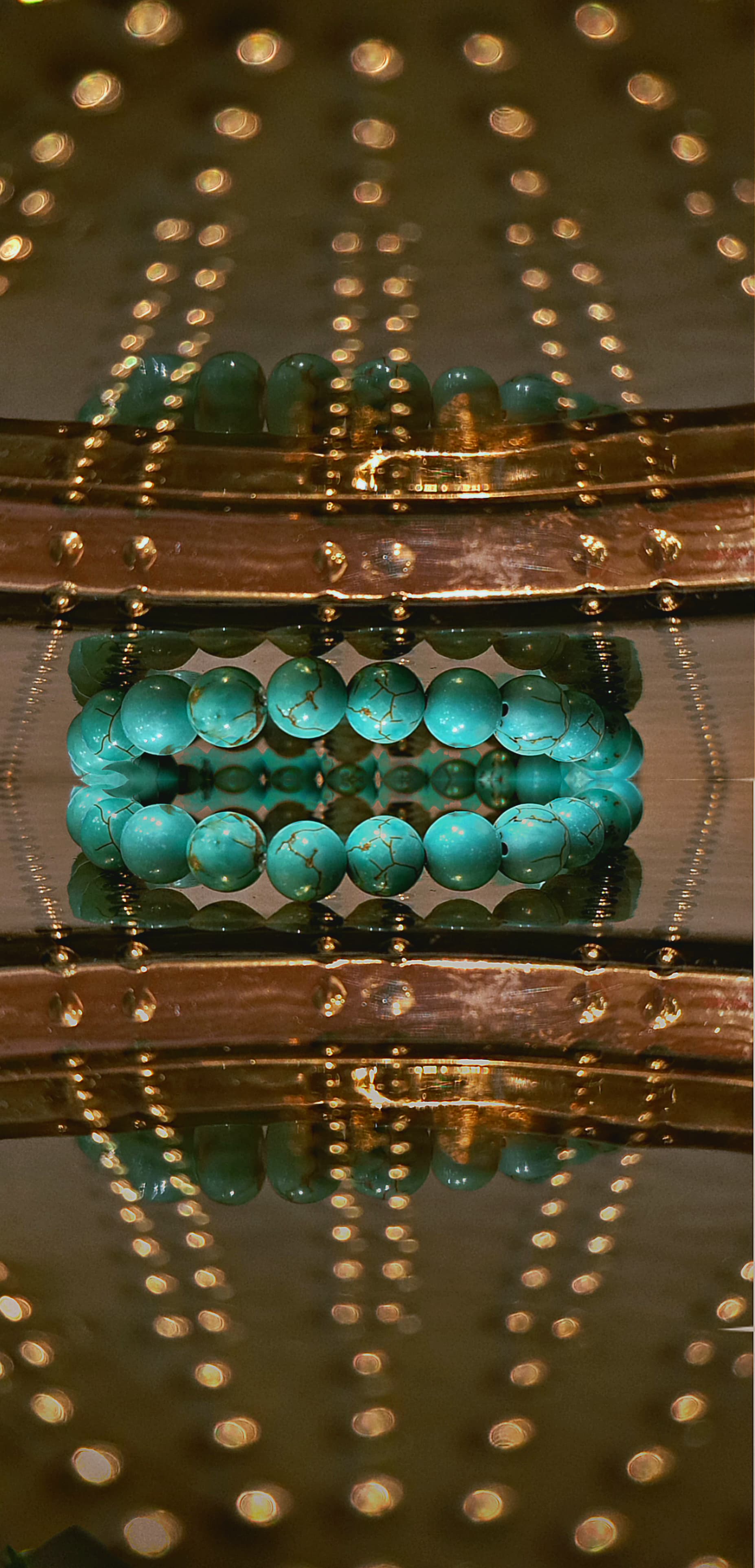 Bracciale Elastico in Turchese