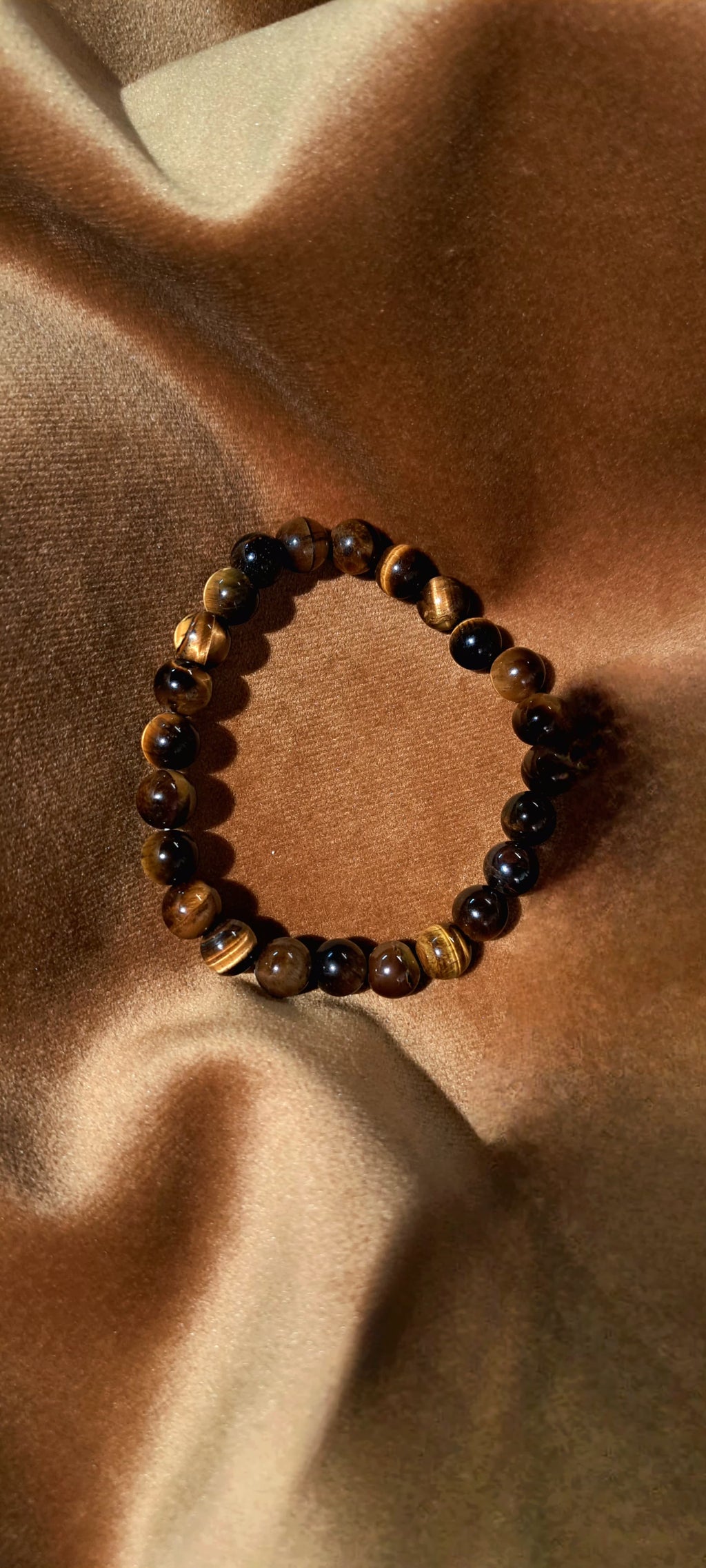 Bracciale Elastico in Occhio di Tigre