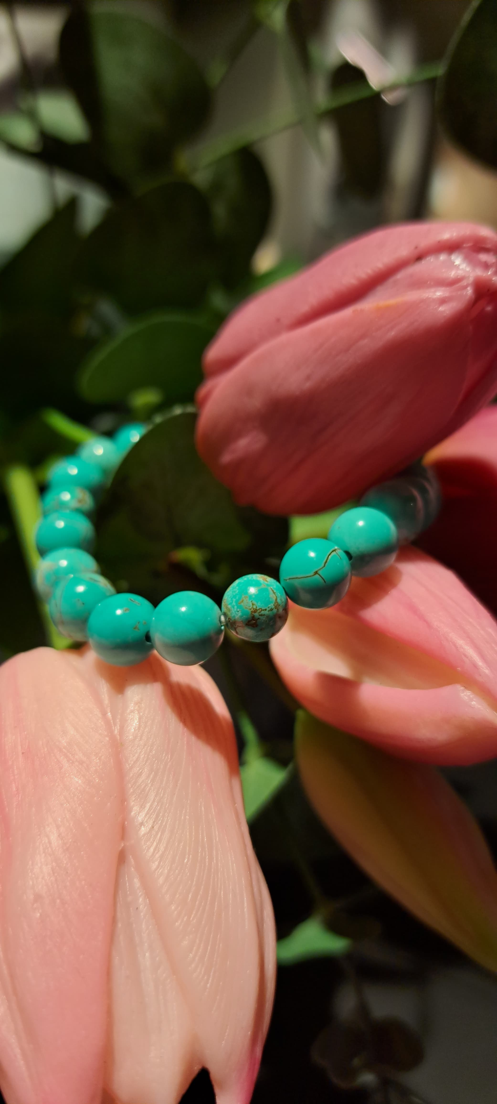 Bracciale Elastico in Turchese