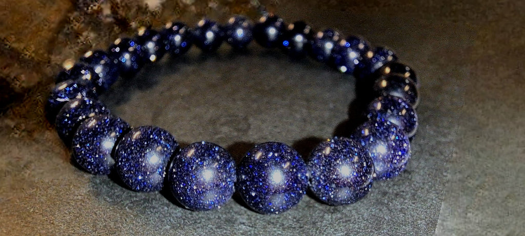 Bracciale Elastico in Arenaria Blu