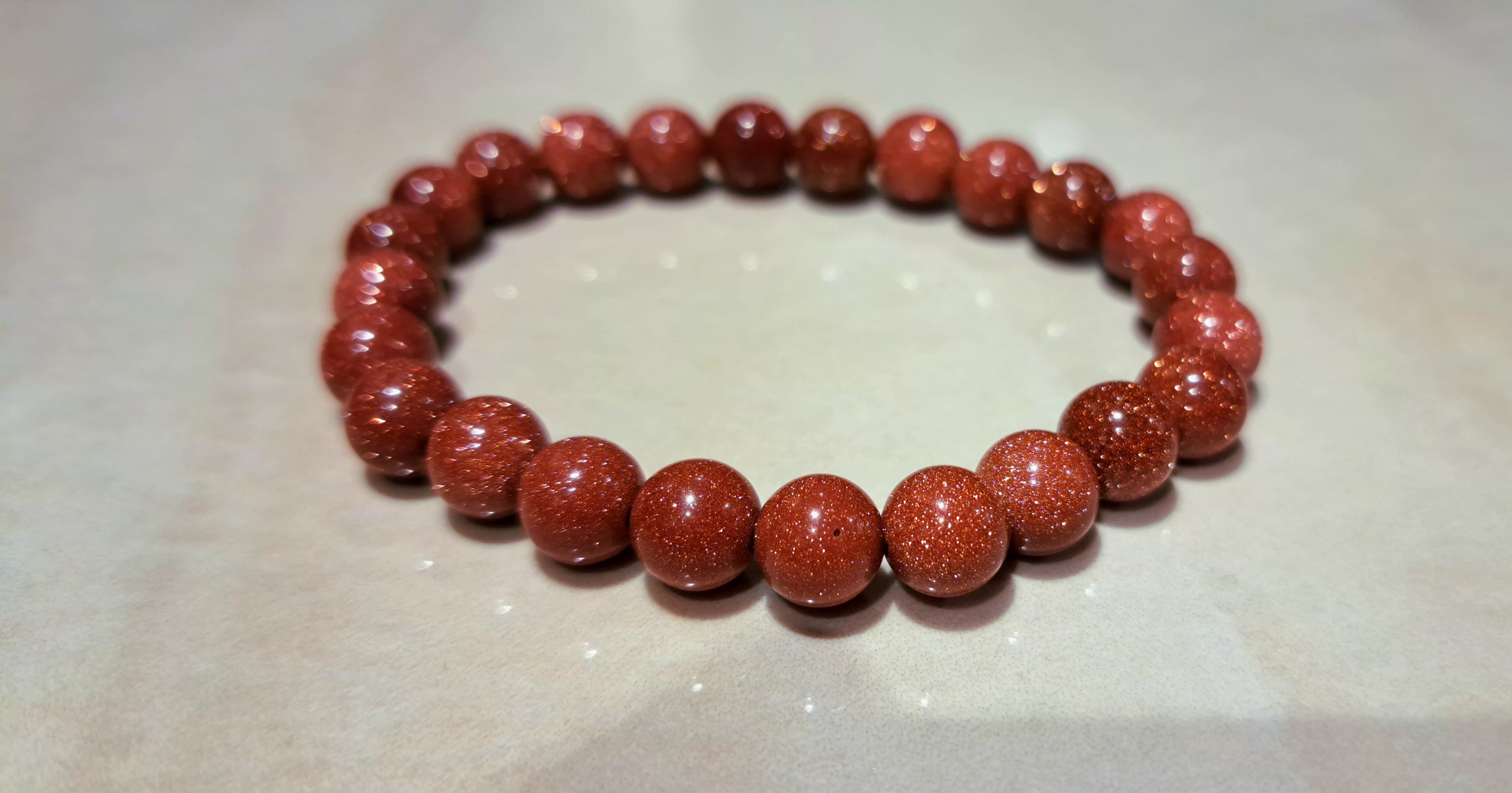 Bracciale Elastico in Gold Sandstone