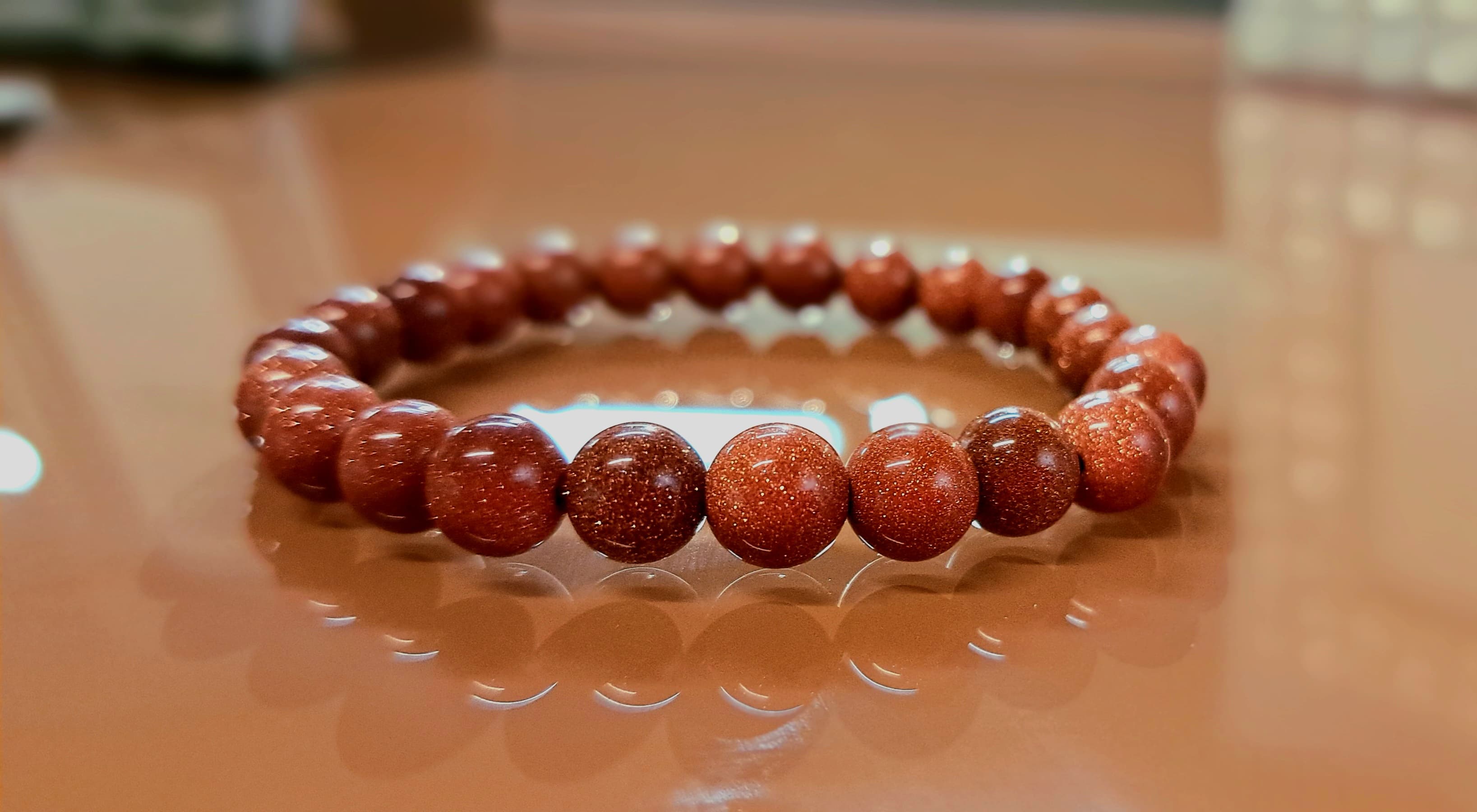 Bracciale Elastico in Gold Sandstone