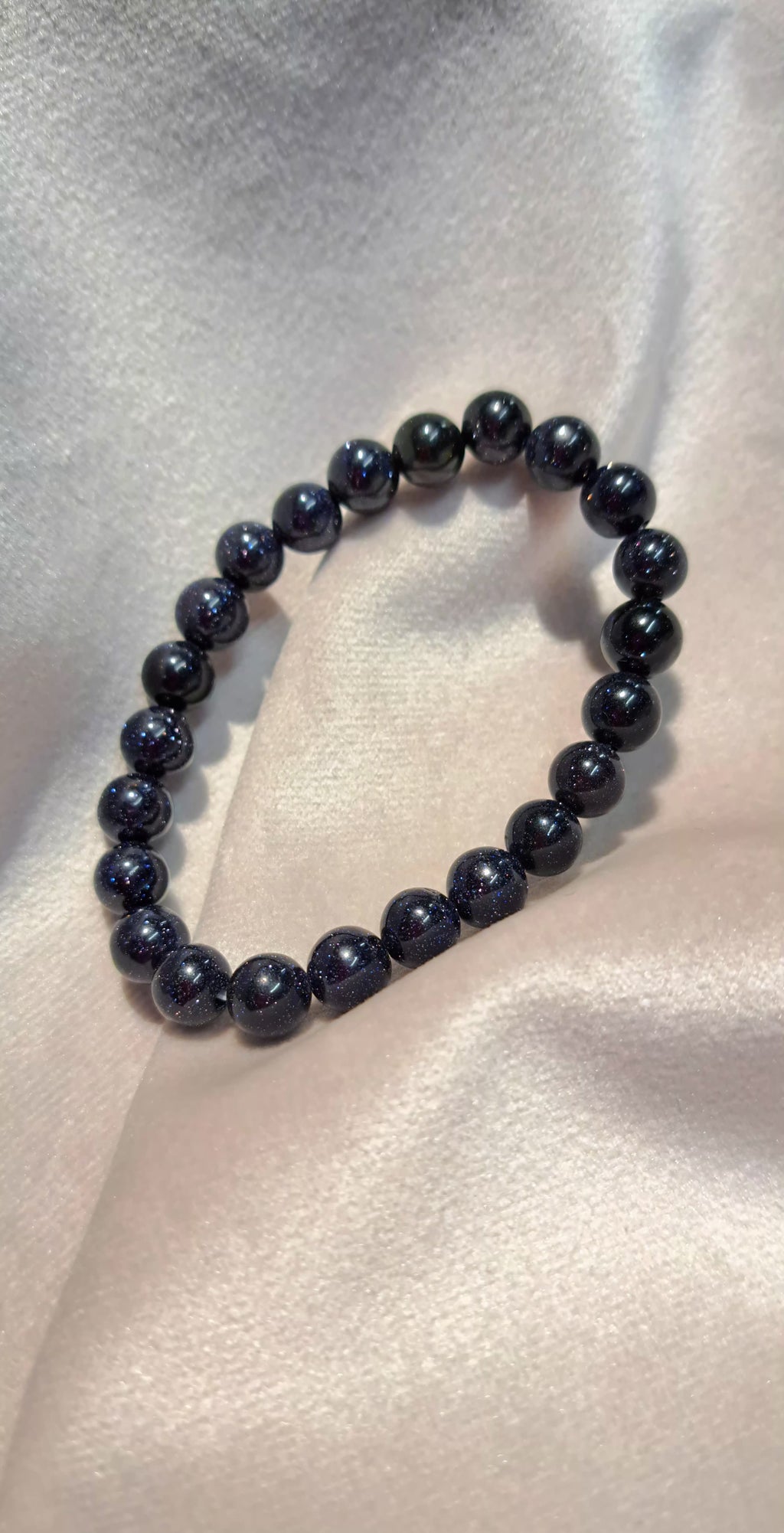 Bracciale Elastico in Arenaria Blu