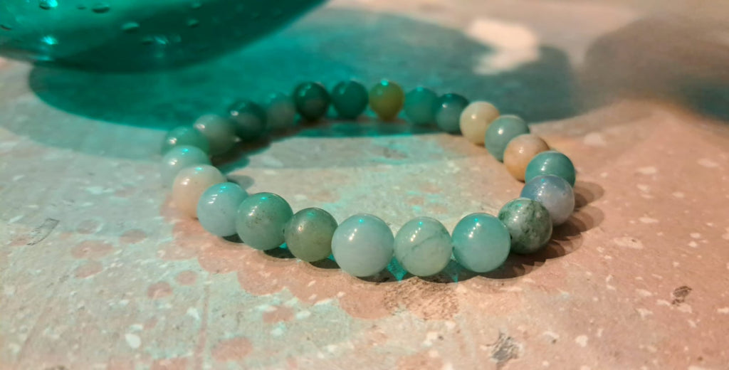 Bracciale Elastico in Amazzonite