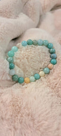 Bracciale Elastico in Amazzonite