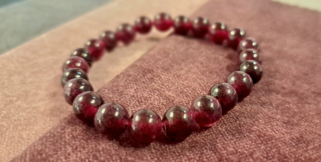 Bracciale Elastico in Granato