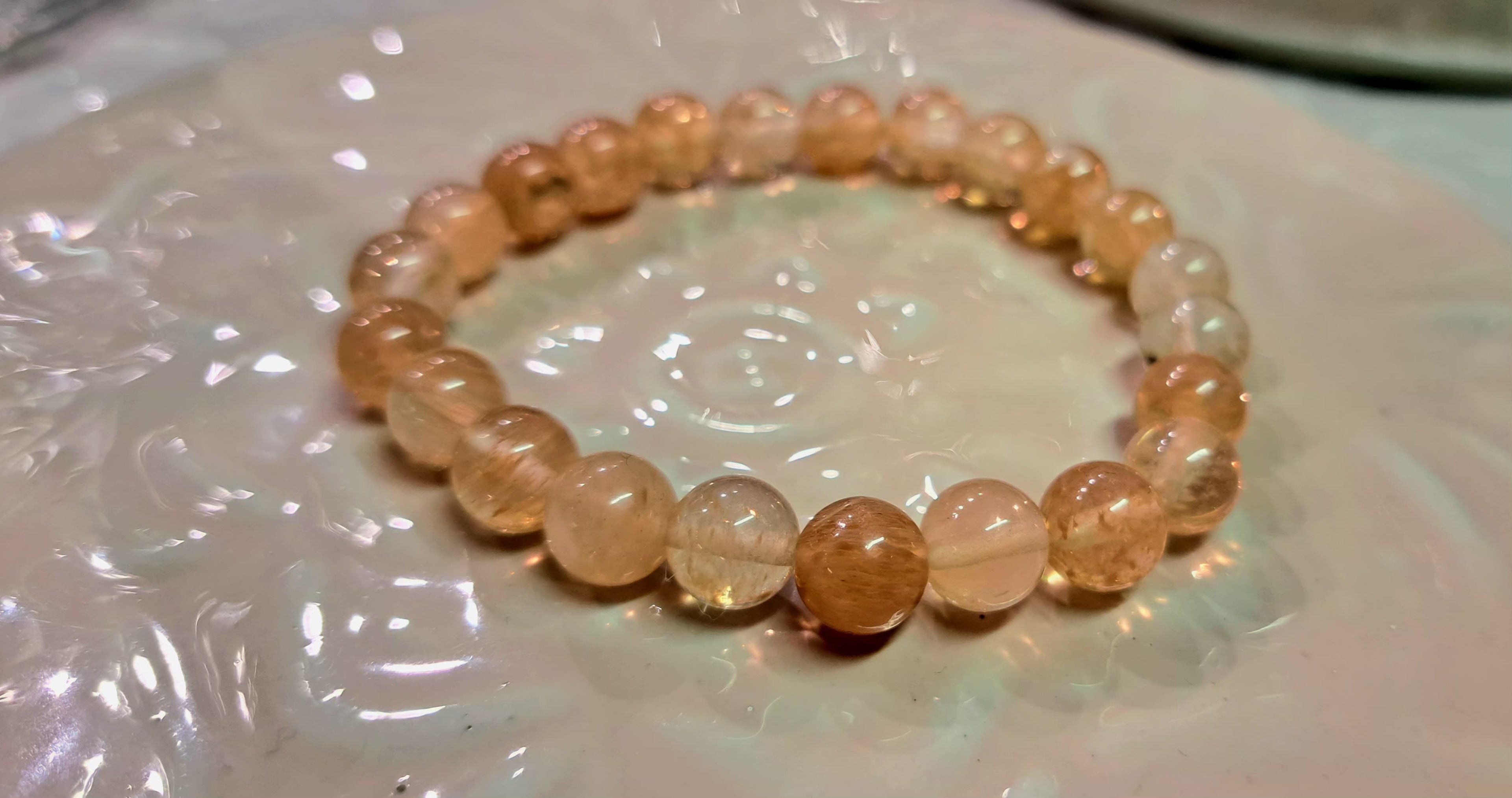 Bracciale Elastico in Quarzo Citrino