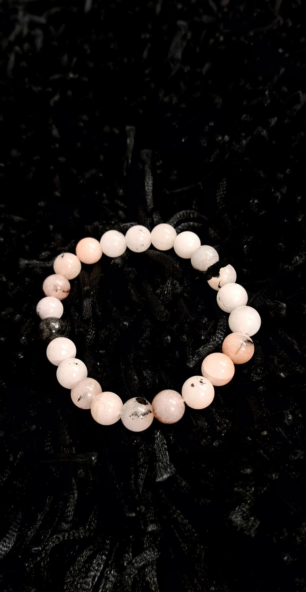 Bracciale Elastico in Opale Rosa