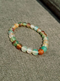Bracciale Elastico in Agata Pavone
