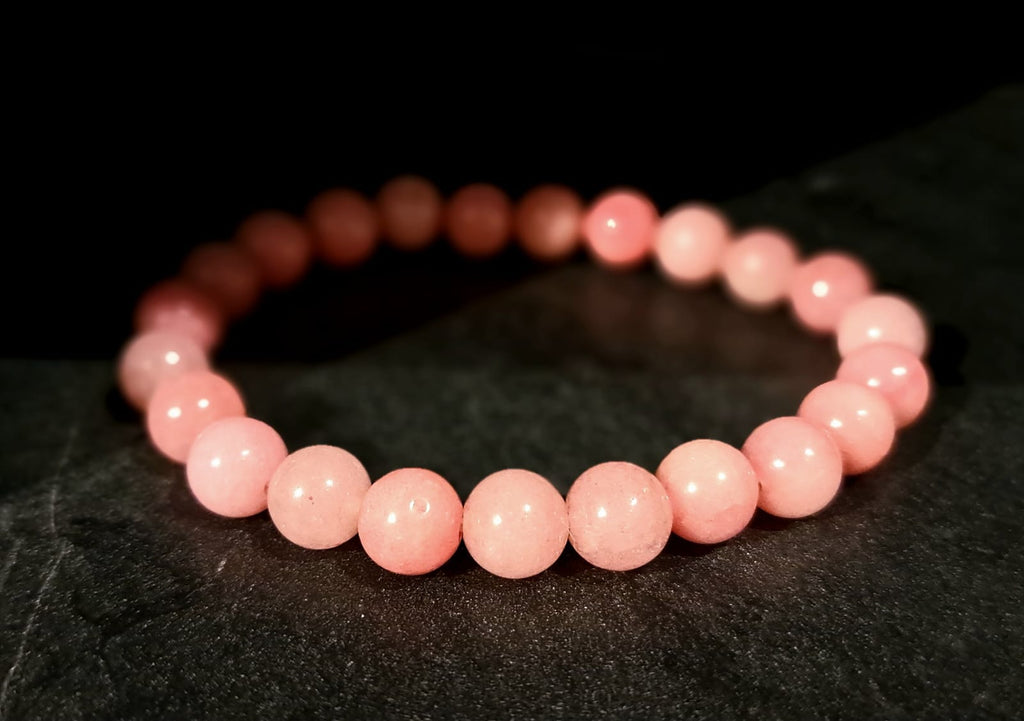 Bracciale Elastico in Rodocrosite
