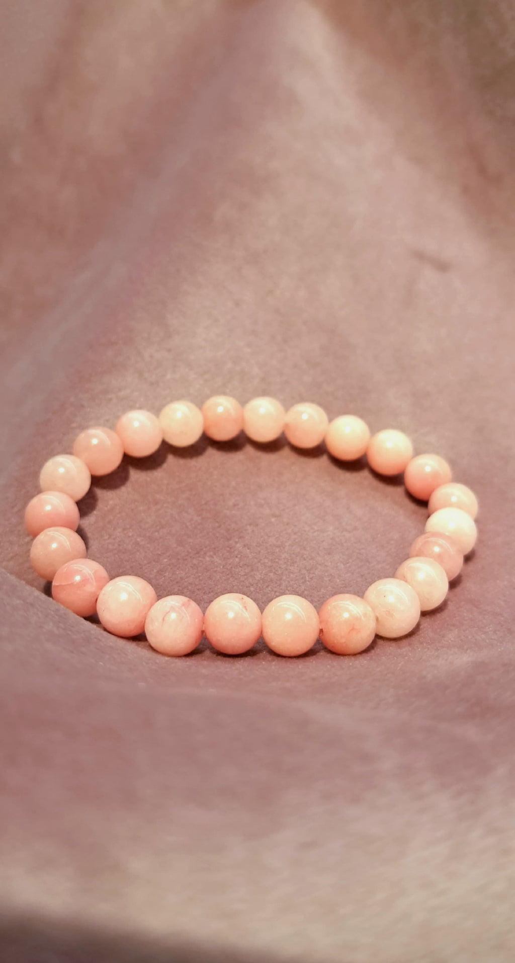 Bracciale Elastico in Rodocrosite