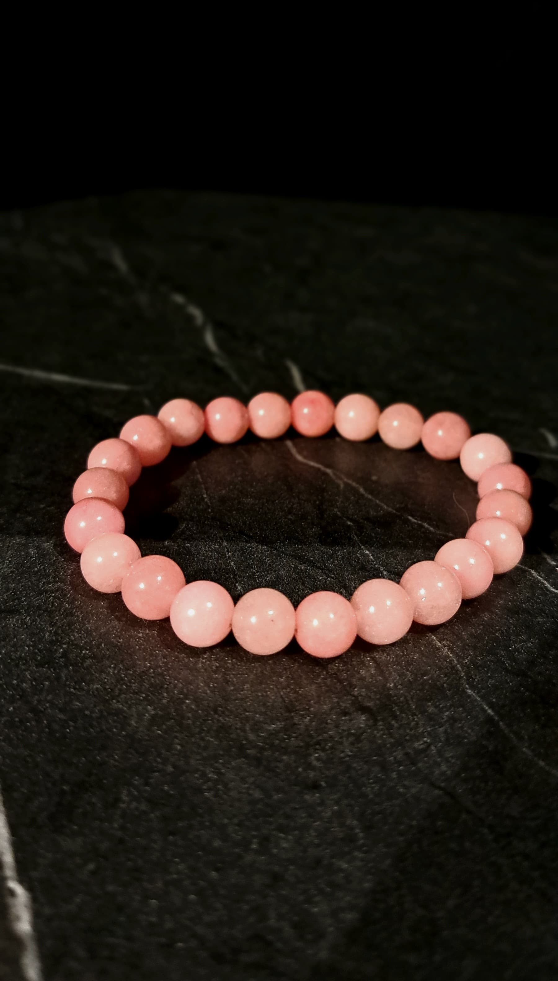 Bracciale Elastico in Rodocrosite
