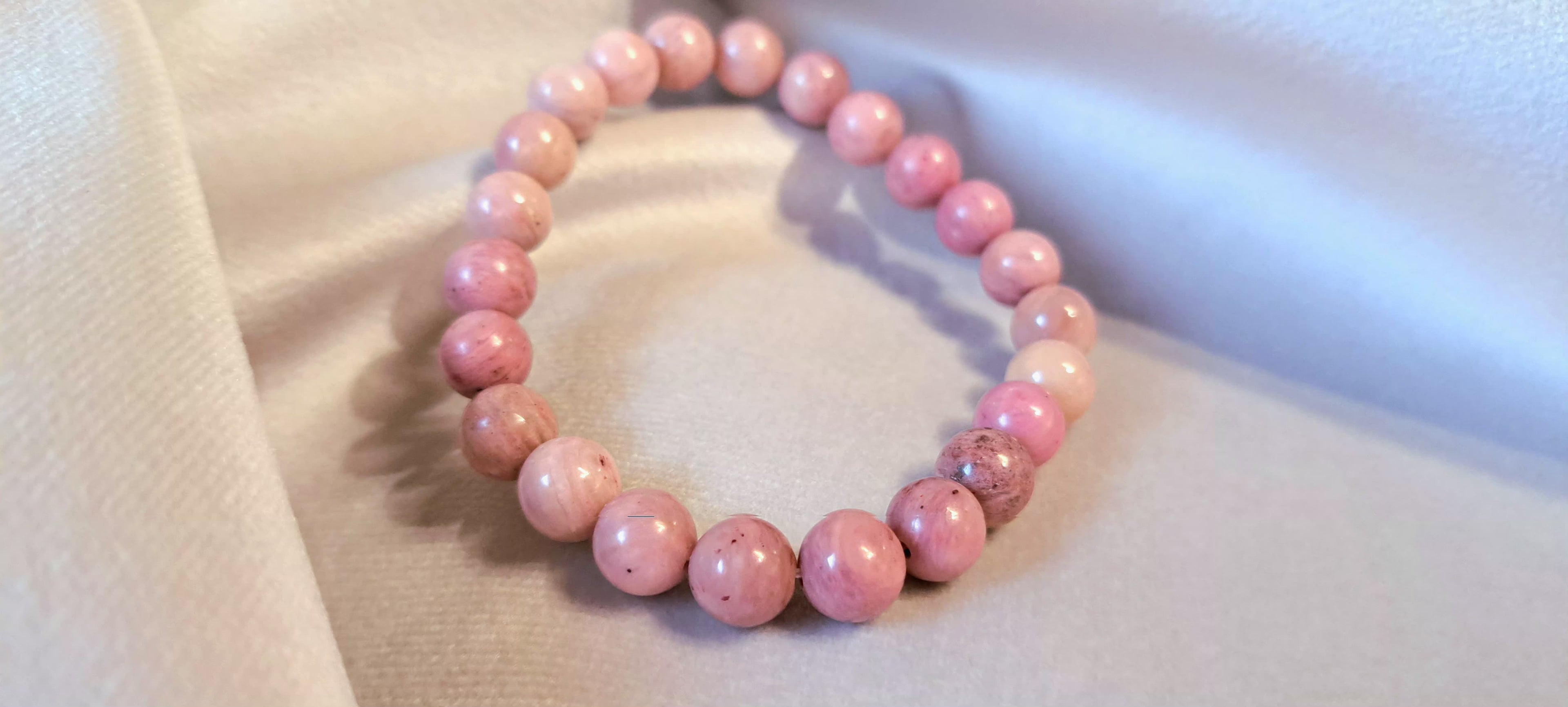 Bracciale Elastico in Rodonite