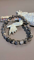 Bracciale Elastico in Labradorite