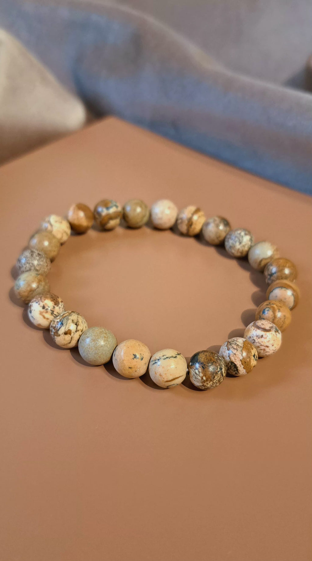 Bracciale Elastico in Diaspro Paesaggio