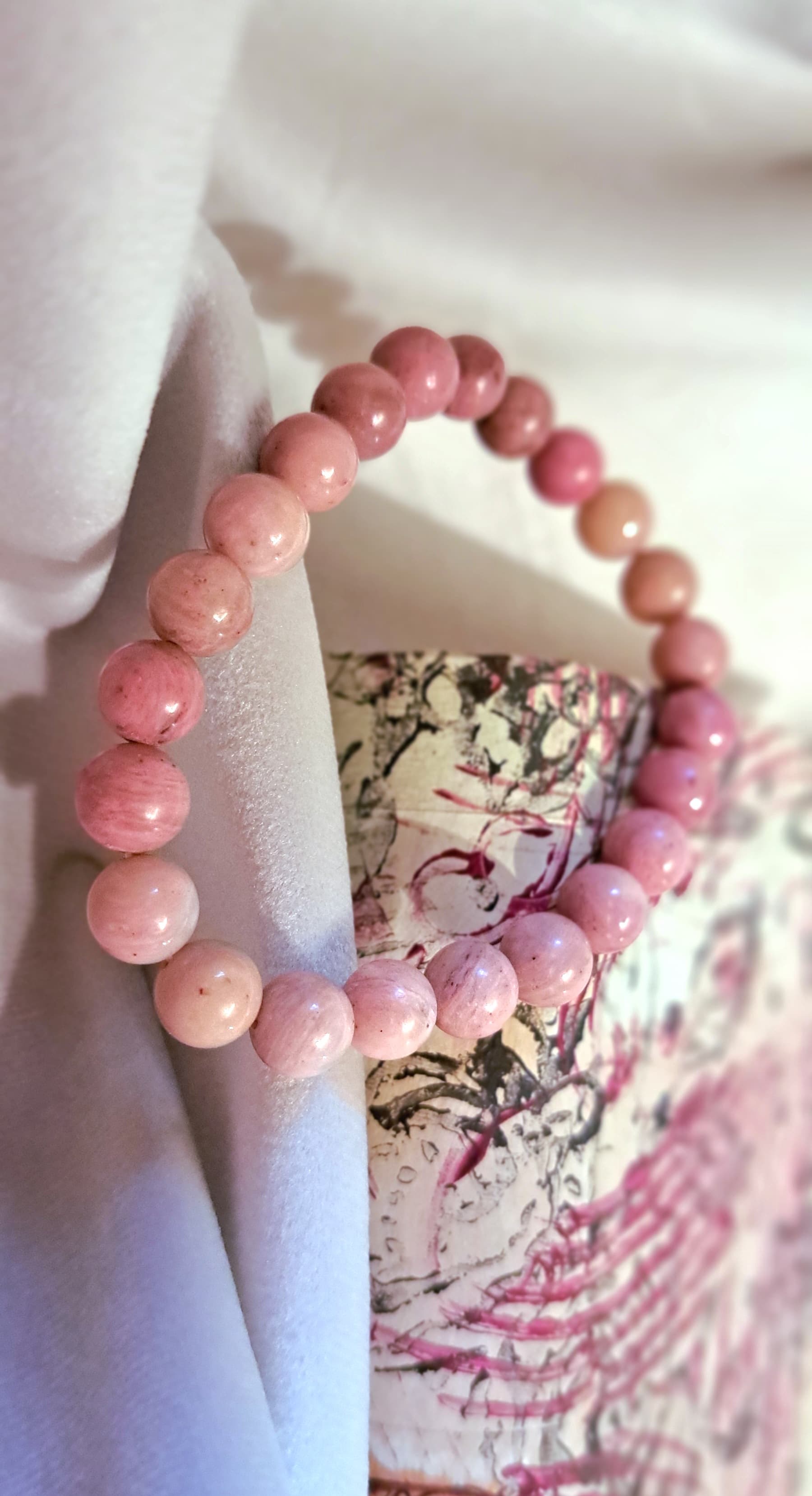 Bracciale Elastico in Rodonite
