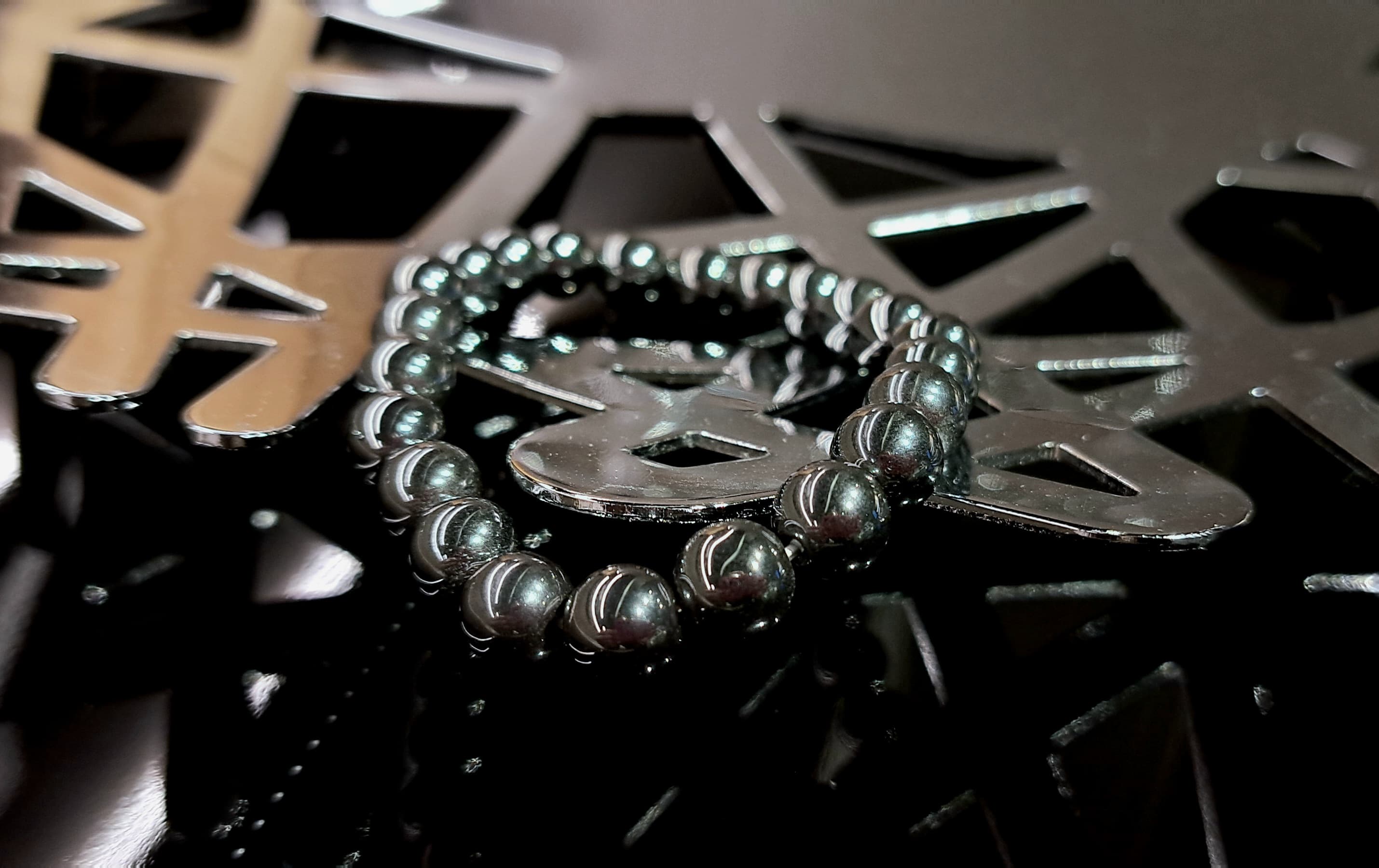 Bracciale Elastico in Ematite