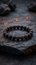 Bracciale Elastico in Pietra Lavica