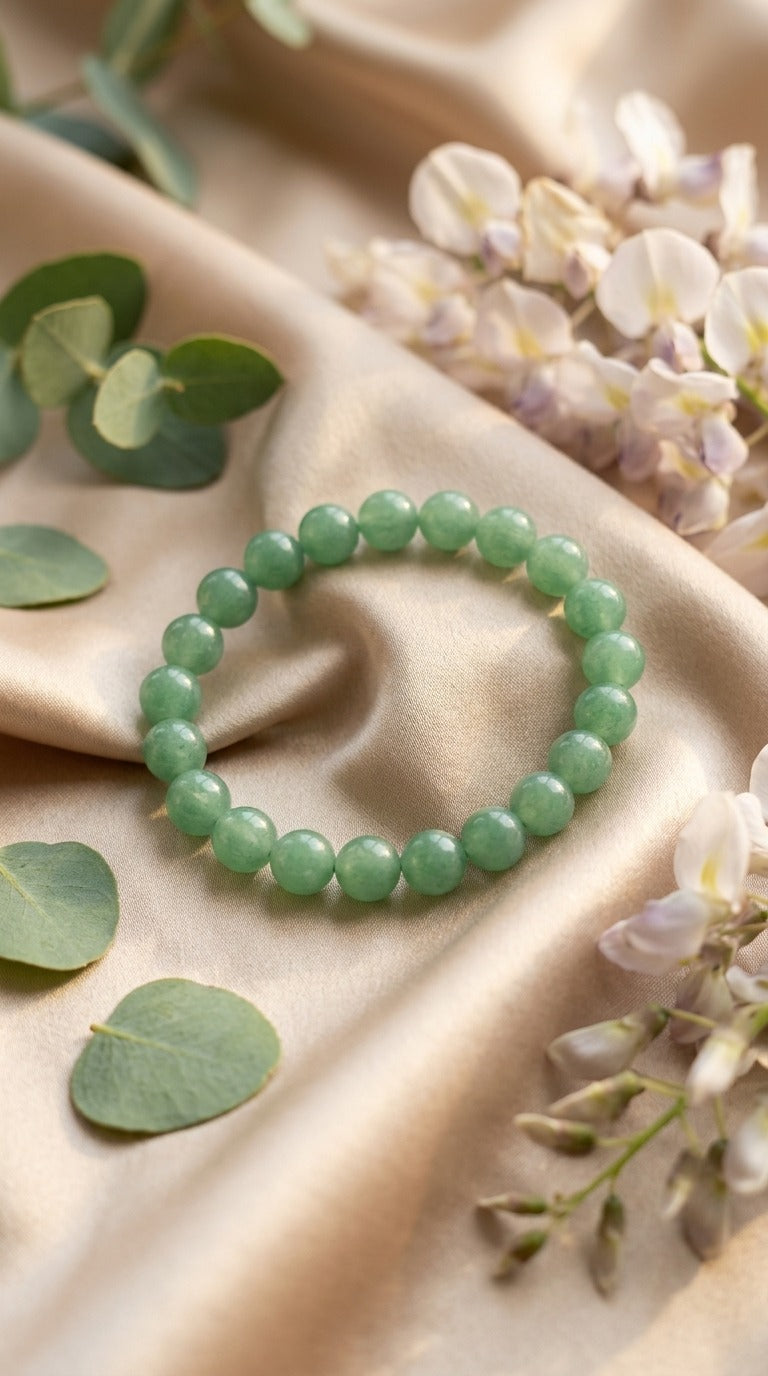 Bracciale Elastico in Avventurina Verde
