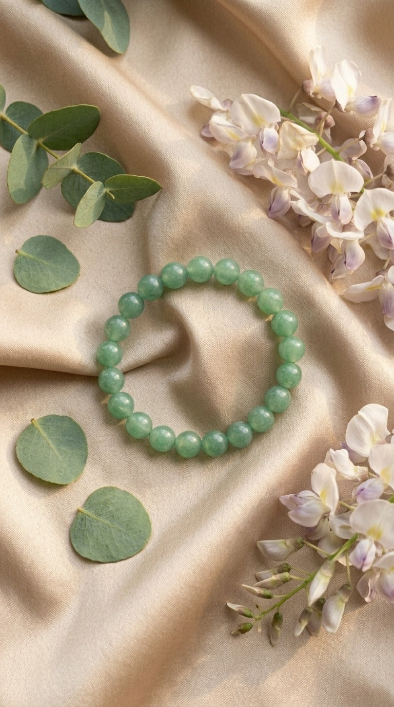 Bracciale Elastico in Avventurina Verde