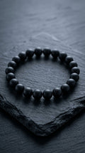 Bracciale Elastico in Onice Nero