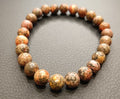 Bracciale Elastico in Diaspro Pelle di Leopardo
