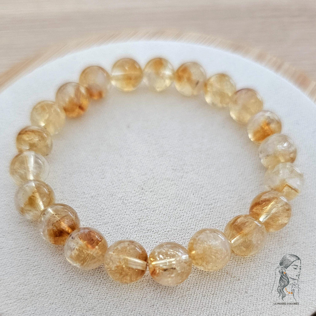 Bracciale Elastico in Quarzo Citrino